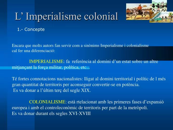 l imperialisme colonial