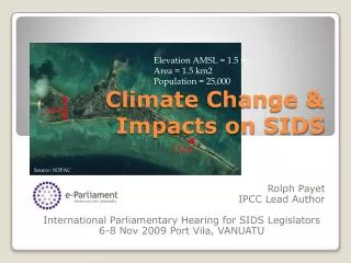 Climate Change &amp; Impacts on SIDS