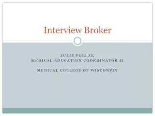 interview broker