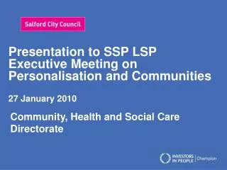 Community, Health and Social Care Directorate