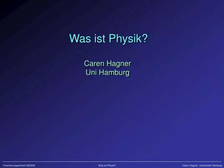 was ist physik