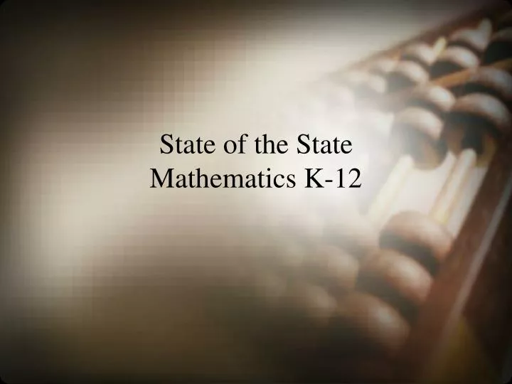 state of the state mathematics k 12