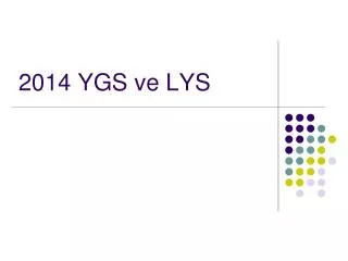 2014 ygs ve lys