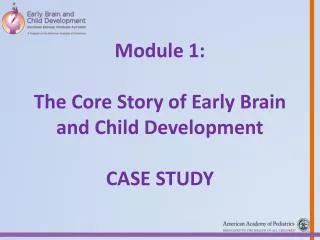 Module 1: The Core Story of Early Brain and Child Development Case Study