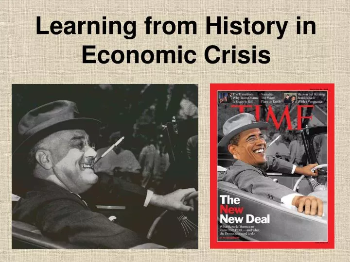 learning from history in economic crisis