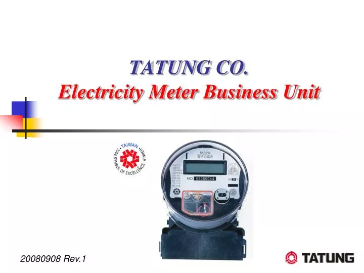 tatung co electricity meter business unit