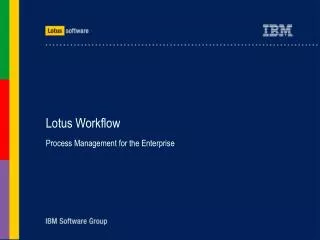 Lotus Workflow