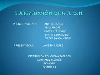 extracci n del a d n
