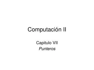 computaci n ii
