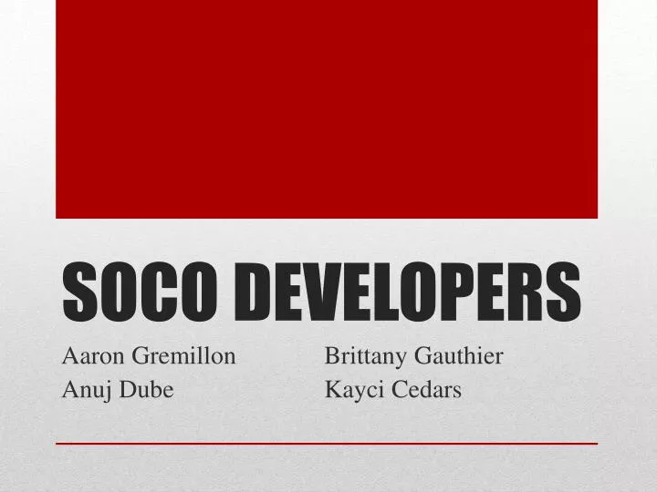 soco developers