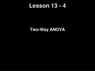 Lesson 13 - 4
