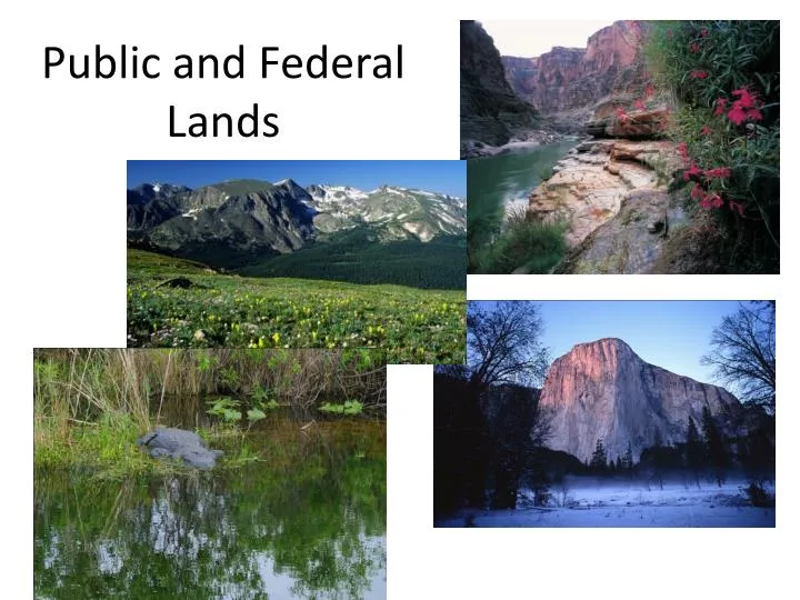 public and federal lands