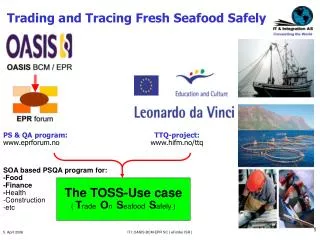 Trading and Tracing Fresh Seafood Safely