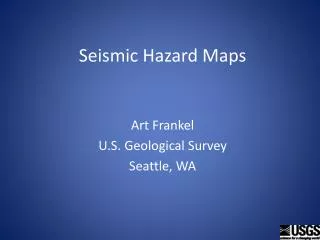 Seismic Hazard Maps