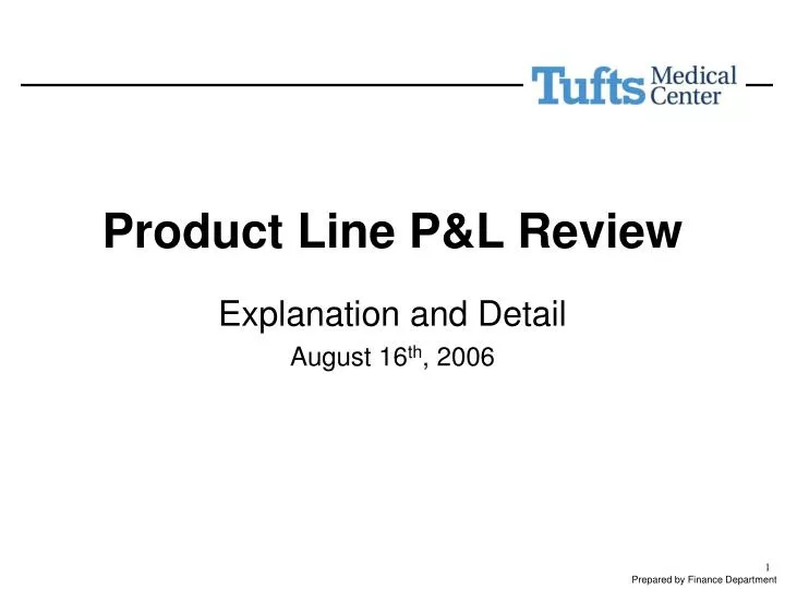 product line p l review