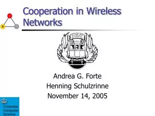 Cooperation in Wireless Networks