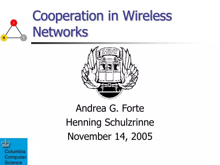 cooperation in wireless networks