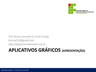 aplicativos gr ficos apresenta o