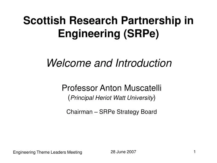 scottish research partnership in engineering srpe