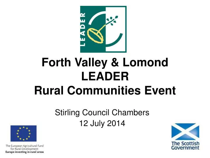 forth valley lomond leader rural communities event