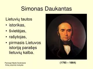 simonas daukantas