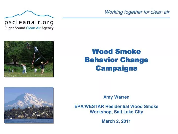 wood smoke behavior change campaigns