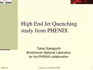 High End Jet Quenching study from PHENIX