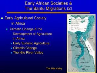 Early African Societies &amp; The Bantu Migrations (2)