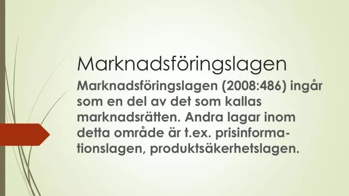 marknadsf ringslagen