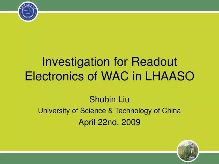 investigation for readout electronics of wac in lhaaso