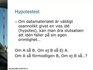 hypotestest
