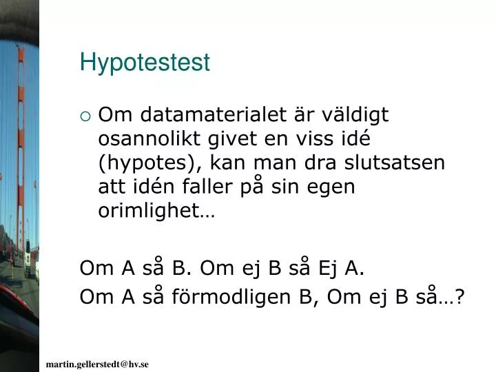 hypotestest