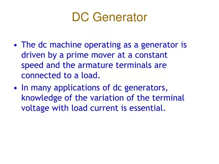 dc generator