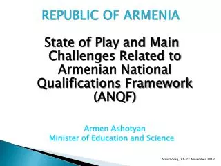 REPUBLIC OF ARMENIA