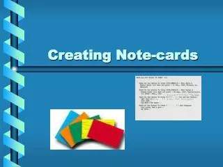Creating Note-cards