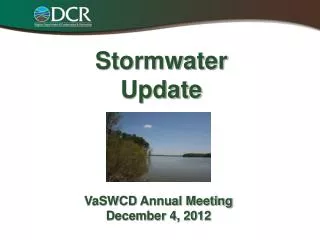 Stormwater Update