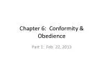 Chapter 6: Conformity &amp; Obedience - slide 1