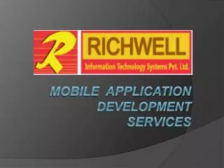 Mobile Application Development Services - Richwellit