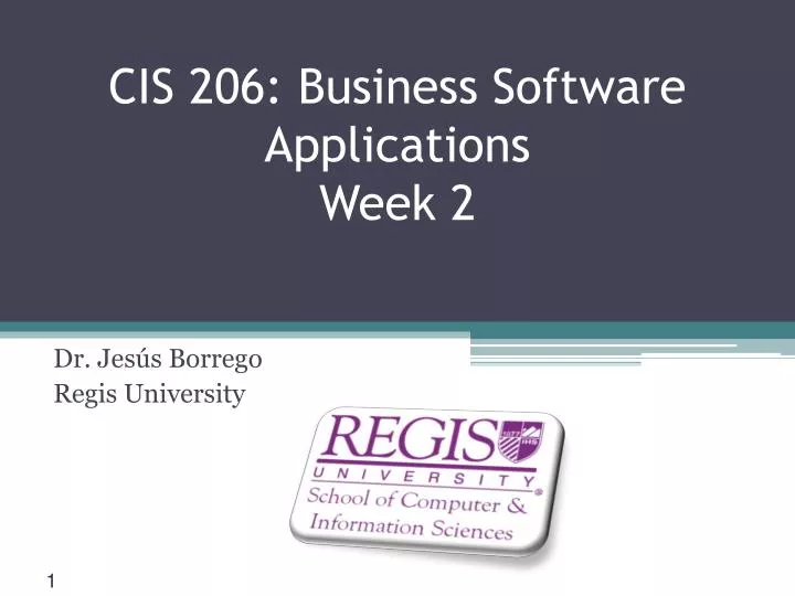 cis 206 business software applications week 2
