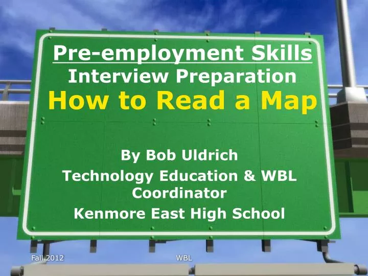 pre employment skills interview preparation how to read a map