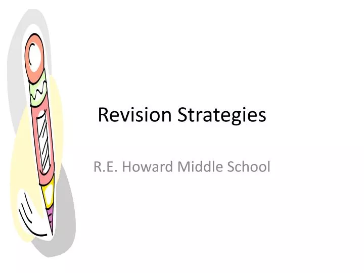 revision strategies