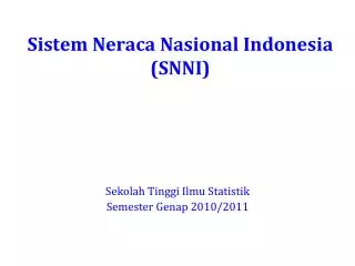 sistem neraca nasional indonesia snni