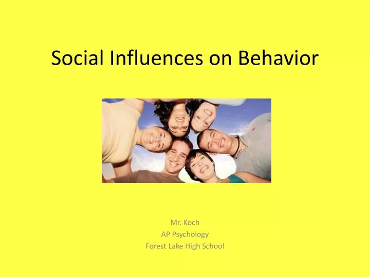 social influences on behavior