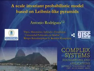 A scale invariant probabilistic model based on Leibniz- like pyramids