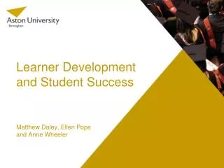 Learner Development and Student Success