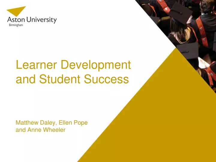learner development and student success
