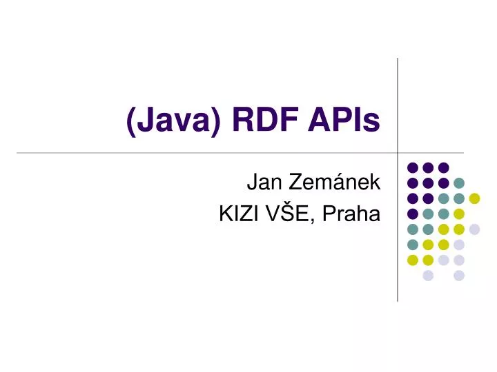 java rdf apis