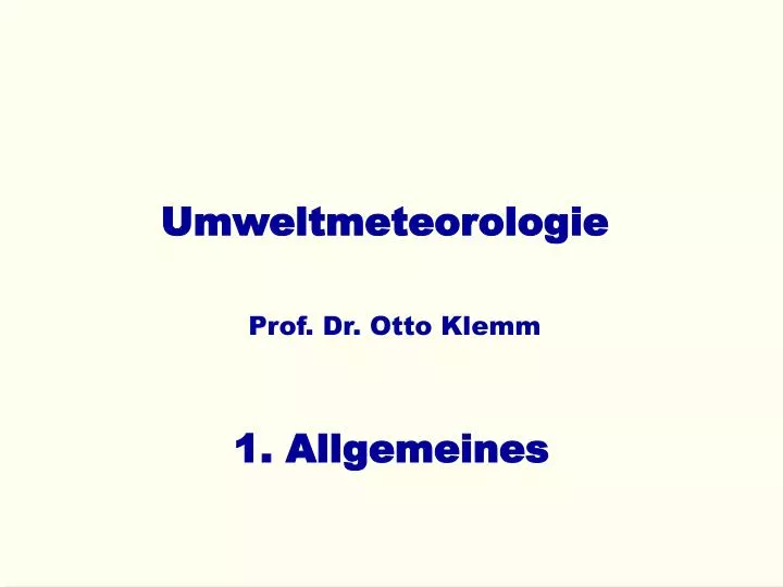 umweltmeteorologie