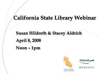 California State Library Webinar