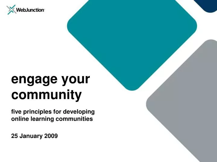 engage your community five principles for developing online learning communities